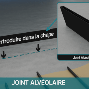 Joint ALVEOLAIRE Noir 5 mm CLASSIC